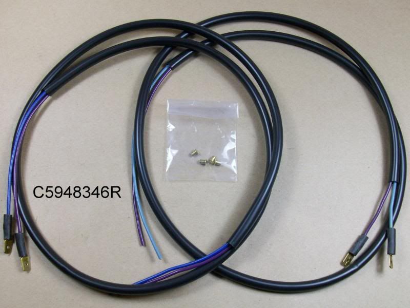 1957 Pontiac All Parking Lamp Harness with Turn Signal Pair, C5948346R